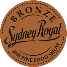 Sydney Royal Fine Food Awards Bronze Medal 2015