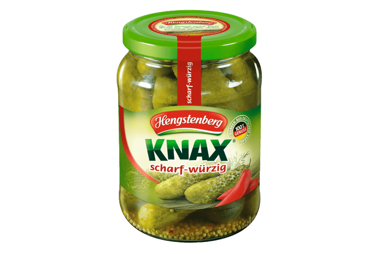 Crunchy Gherkins (Hot and Spicy) 720g Products German Butchery
