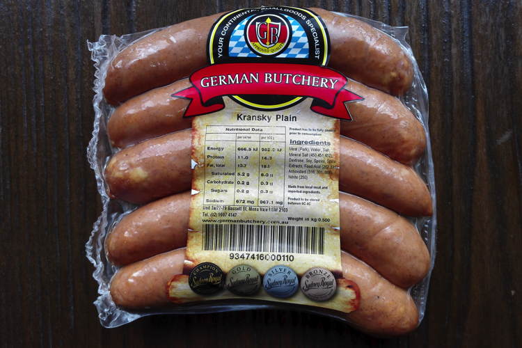 Plain Kransky Products German Butchery