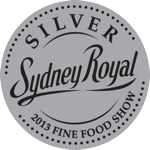 Sydney Royal Fine Food Awards Silver Medal 2013