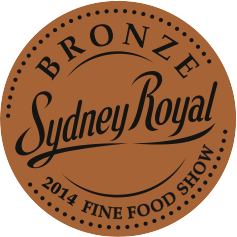 Sydney Royal Fine Food Awards Bronze Medal 2014