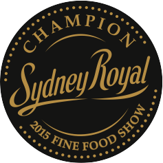Sydney Royal Fine Food Awards Champion Medal 2015