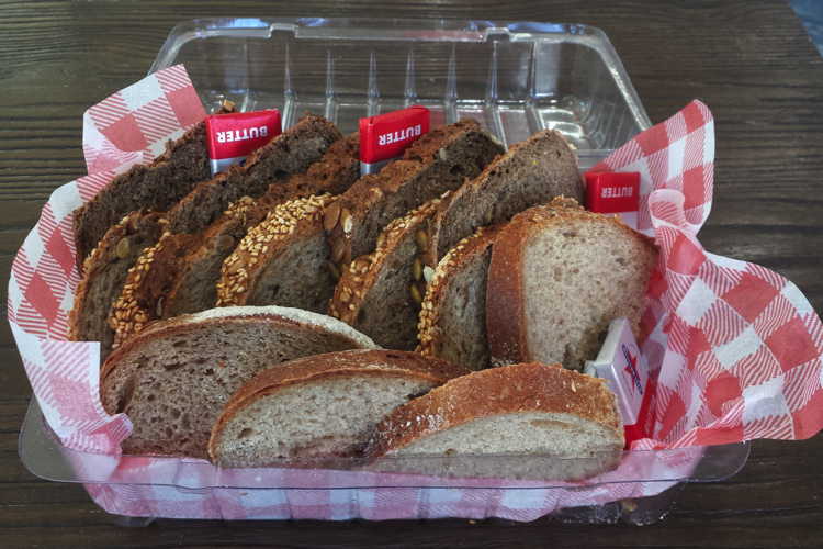 Bread Basket with Butter Portions Product Image