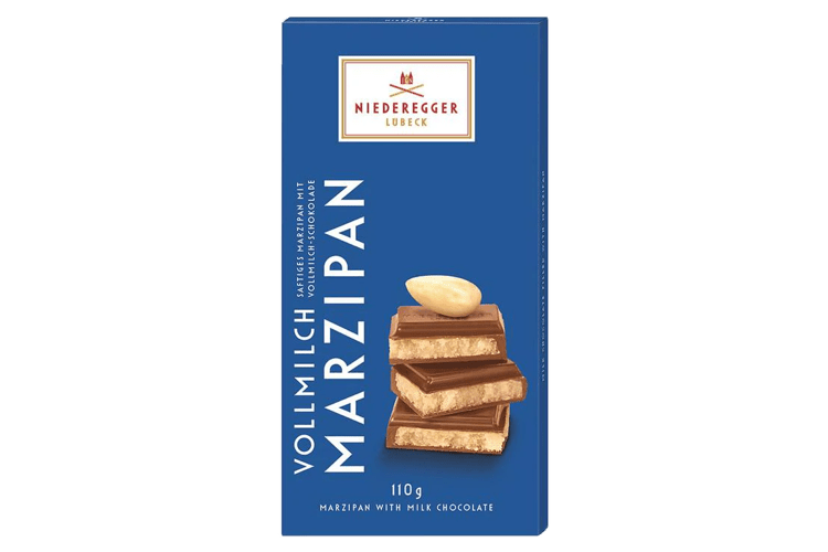 Marzipan Milk Chocolate Bar 110g Product Image